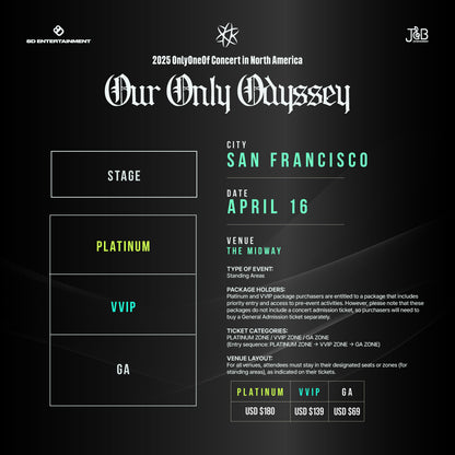 OnlyOneOf SAN FRANCISCO-General Admission